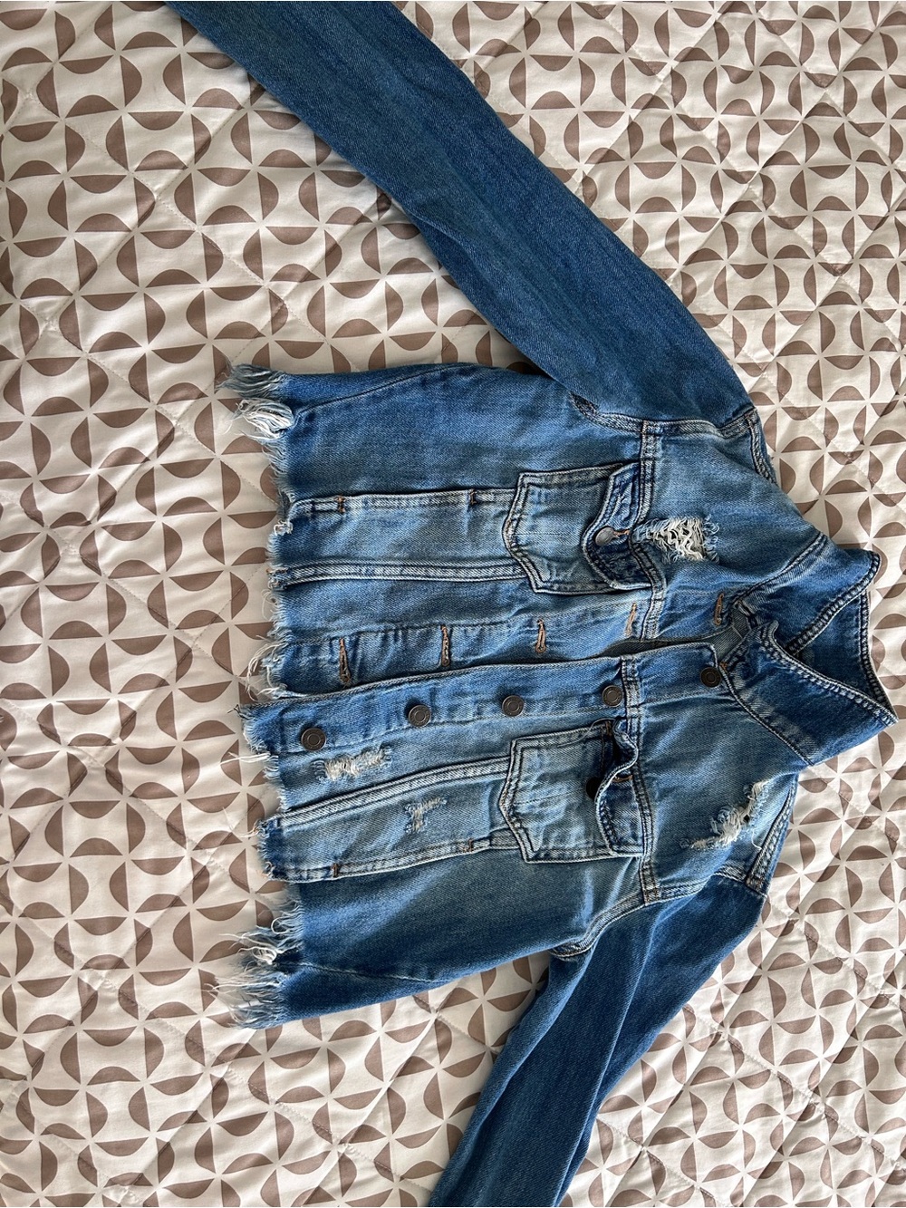 Cello Light Blue Denim Top